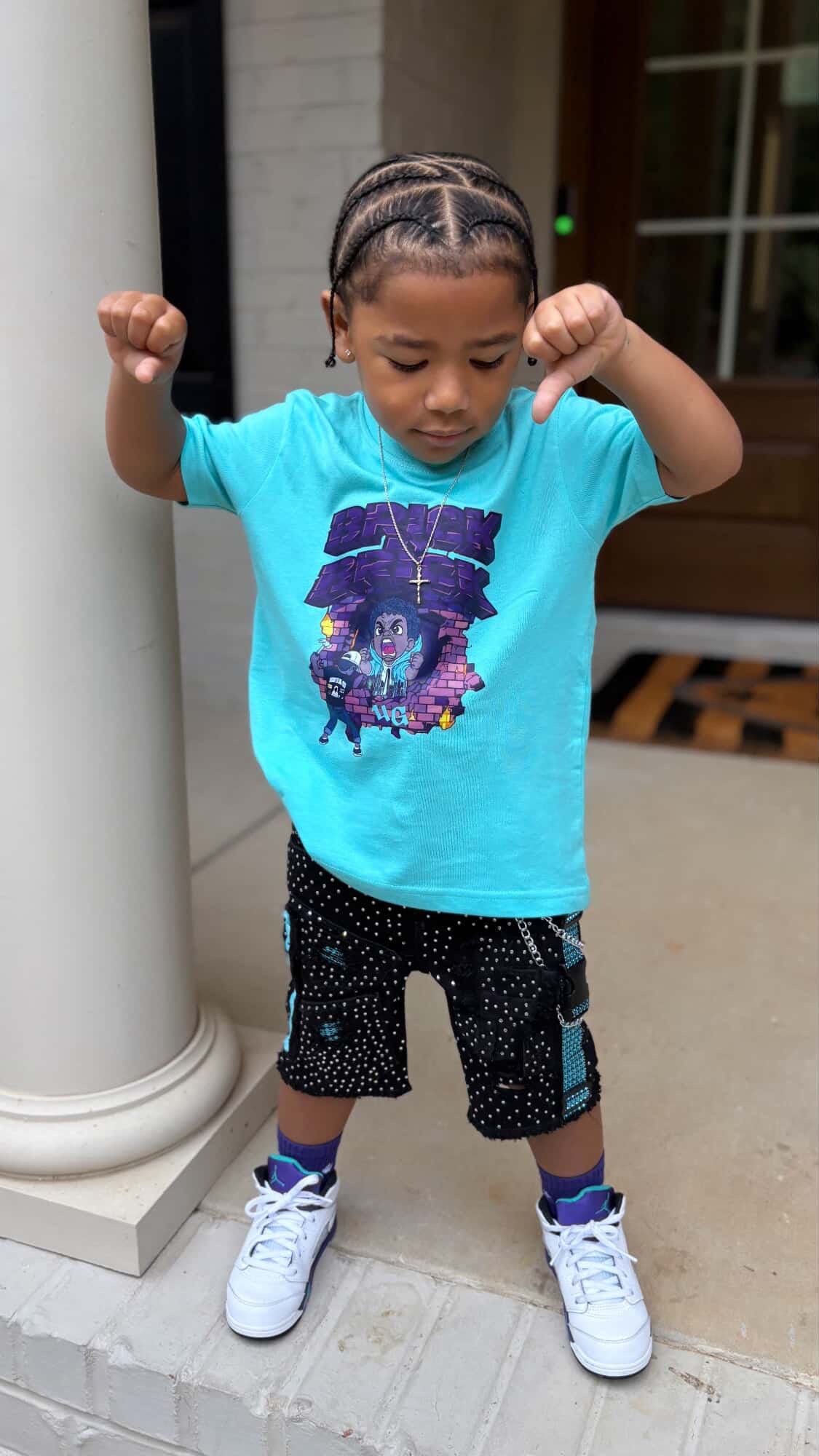 Grape "BB" Tee
